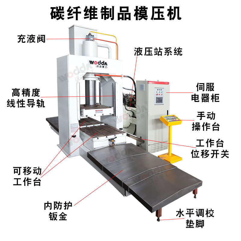 碳纖維制品模壓成型液壓機